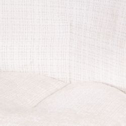 Lot de 2 chaises vintage confort tissu blanc Casita KINSAC