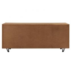 Buffet 4 portes chêne massif huilé et décor marbre 200cm Casita RIVA