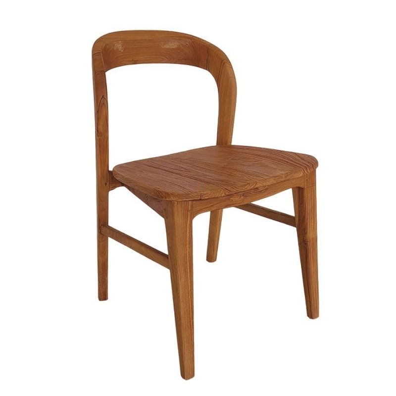 Lot de 2 chaises teck intérieur design Casita DILMONA