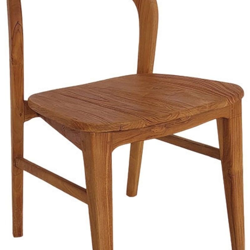 Lot de 2 chaises teck intérieur design Casita DILMONA