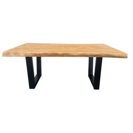 Table basse teck massif recyclé bords naturels 115cm LASIA Casita