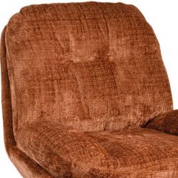 Fauteuil relaxant pivotant tissu terracotta PANAMA Casita
