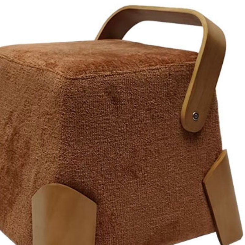 Pouf terracotta design en tissu DANA Casita