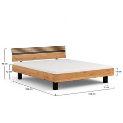 Lit bois massif 160x200cm ADAM