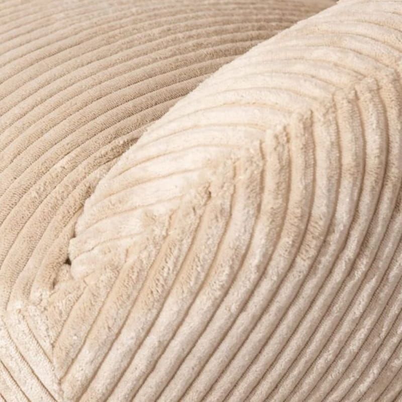 Fauteuil relaxation tournant velours côtelé camel 78cm Casita BISSETT