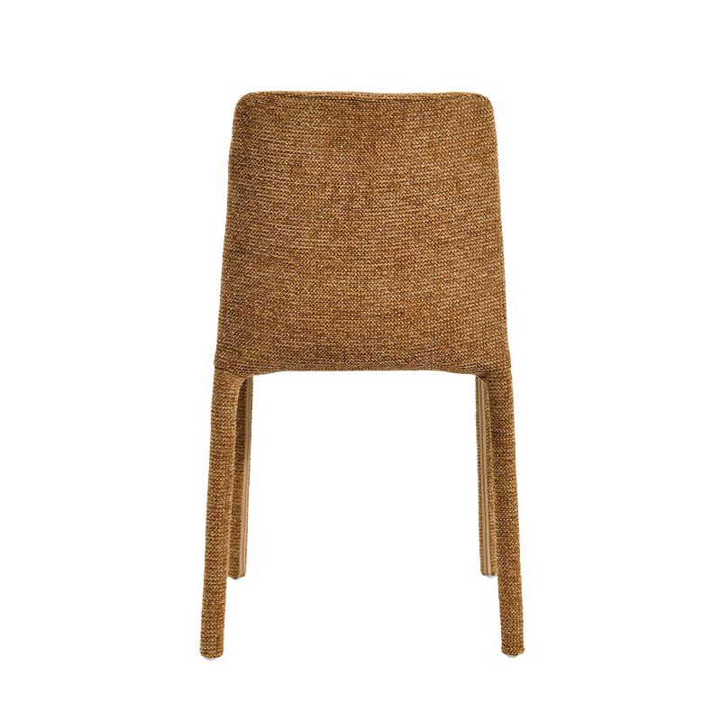 Lot de 4 chaises empilables confortables en tissu gris OTTO Casita