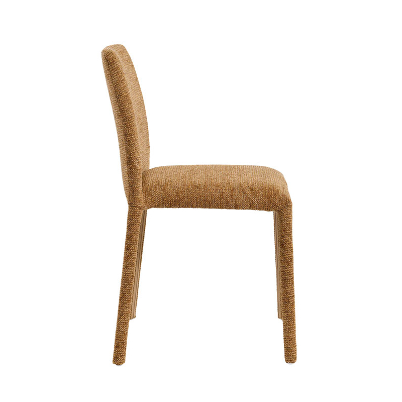 Lot de 4 chaises empilables confortables en tissu gris OTTO Casita