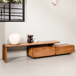 Meuble TV extensible design en teck recyclé TESS d-bodhi 160cm
