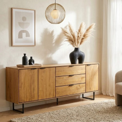 Buffet teck massif recyclé 195cm BAHIA Casita BAHBAH 204