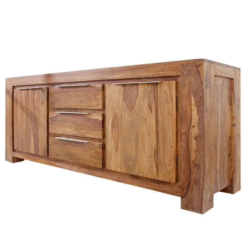 Buffet palissandre massif3 tiroirs GIANT 175cm