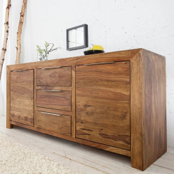 Buffet palissandre 3 tiroirs LAGOS 135cm