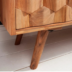 Buffet acacia massif 3 tiroirs MYSTIC LIVING 145cm
