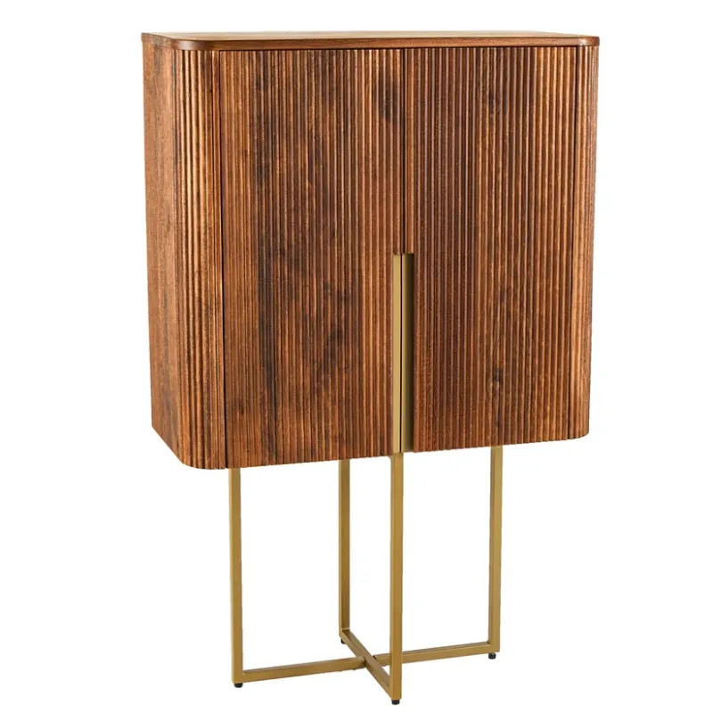 Buffet haut en manguier GATSBY 80cm style rétro