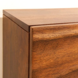 Buffet suspendu en manguier massif SCORPION 180cm 4 portes