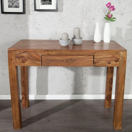 Console palissandre massif MAKASSAR 100cm 1 tiroir