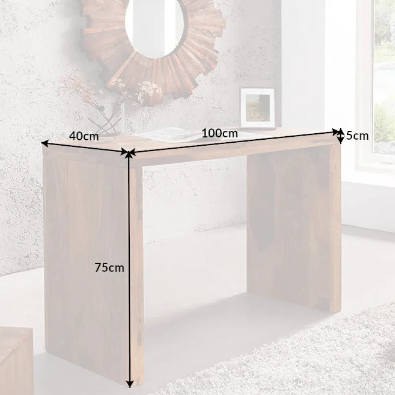 Console en palissandre massif MAKASSAR 100cm