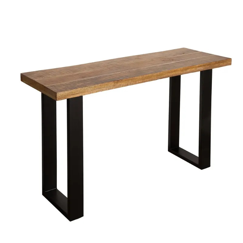 Console industrielle manguier et métal IRON CRAFT 115cm