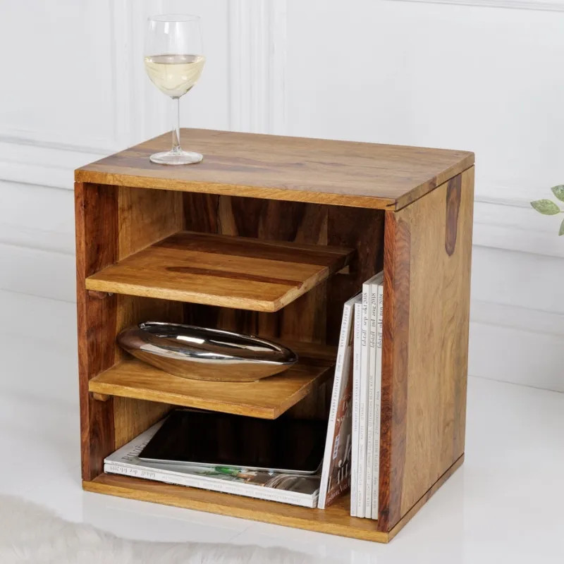 Chevet ouvert en palissandre LAGOS 43cm