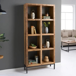 Étagère industrielle manguier et métal IRON CRAFT 80cm