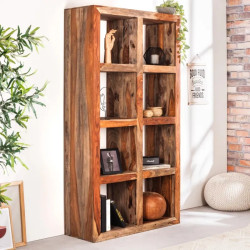 Étagère ouverte palissandre MAKASSAR 90cm finition fumée