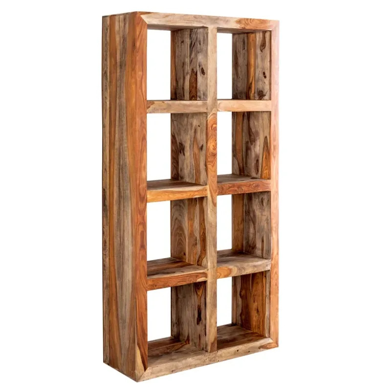 Étagère ouverte palissandre MAKASSAR 90cm finition fumée