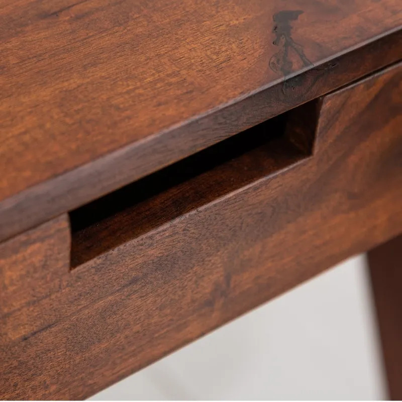 Bureau en acacia marron MONSOON 120cm 2 tiroirs