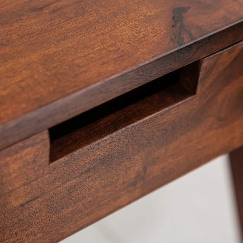 Bureau en acacia marron MONSOON 100cm 2 tiroirs