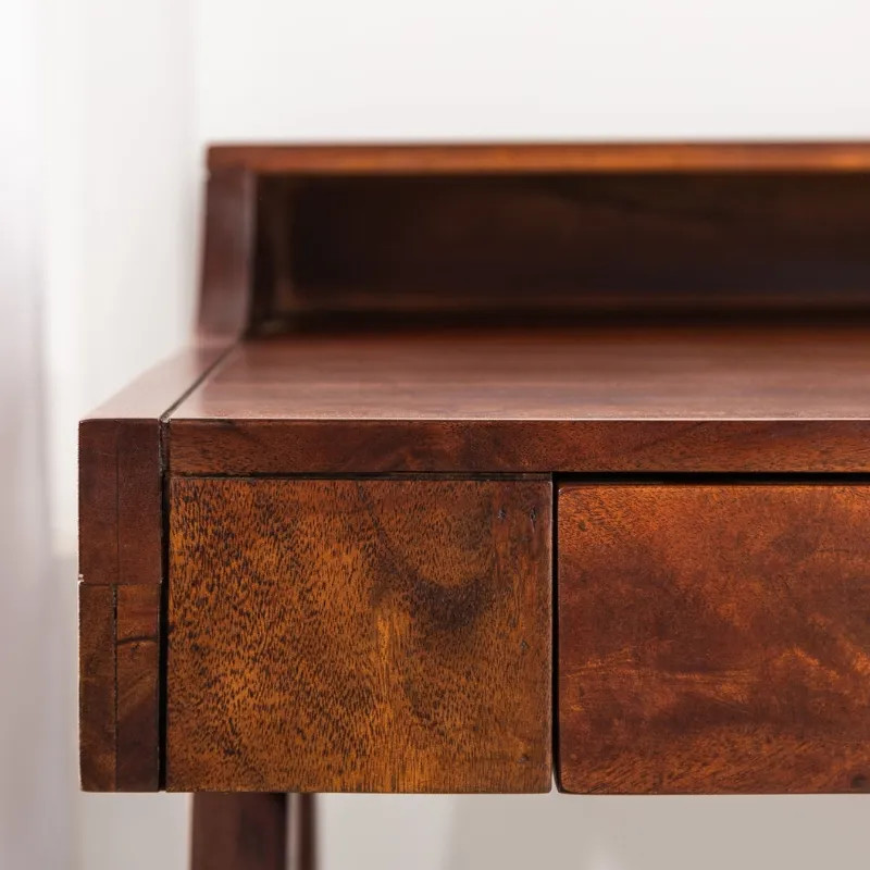 Bureau en acacia marron MONSOON 100cm 2 tiroirs