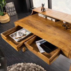 Bureau en manguier MONSOON 120cm 2 tiroirs