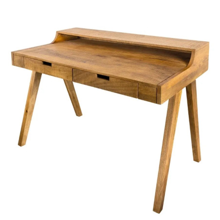 Bureau en manguier MONSOON 120cm 2 tiroirs