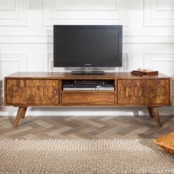Meuble TV scandinave en palissandre MYSTIC LIVING 140cm