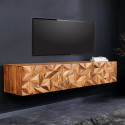 Meuble TV suspendu en palissandre ALPINE 160cm
