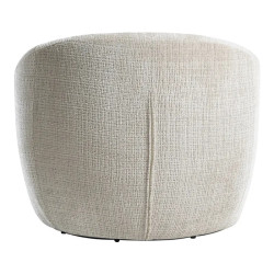 Fauteuil pivotant 360° tissu texturé beige ALPINE 76cm