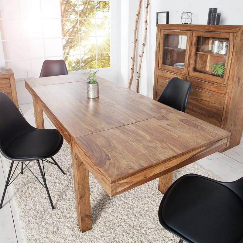 Table à manger extensible en palissandre LAGOS 120-200cm