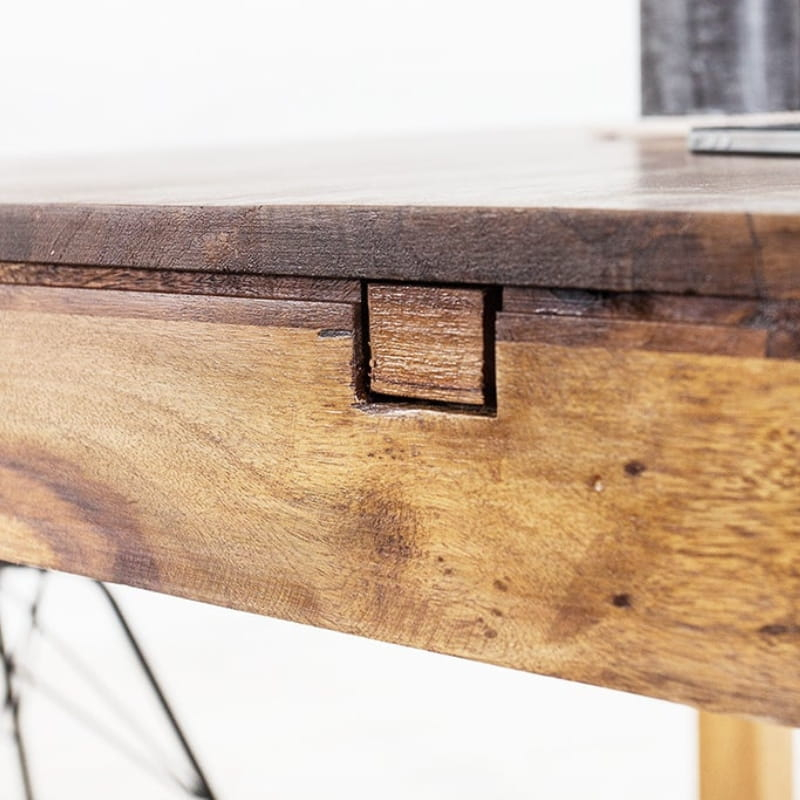 Table à manger extensible en palissandre LAGOS 120-200cm