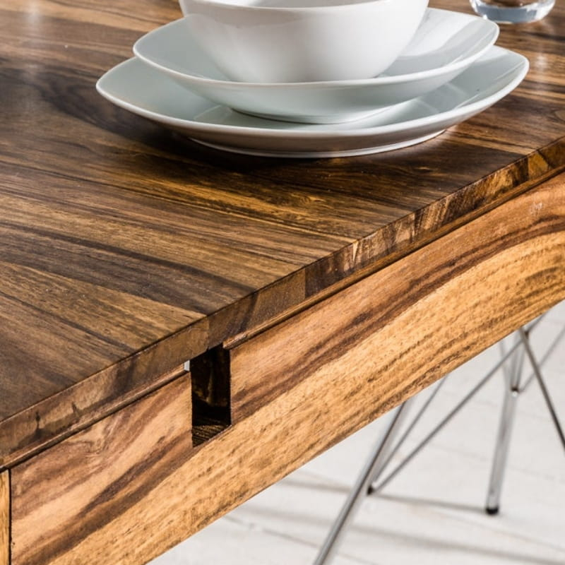 Table à manger extensible en palissandre LAGOS 160-240cm