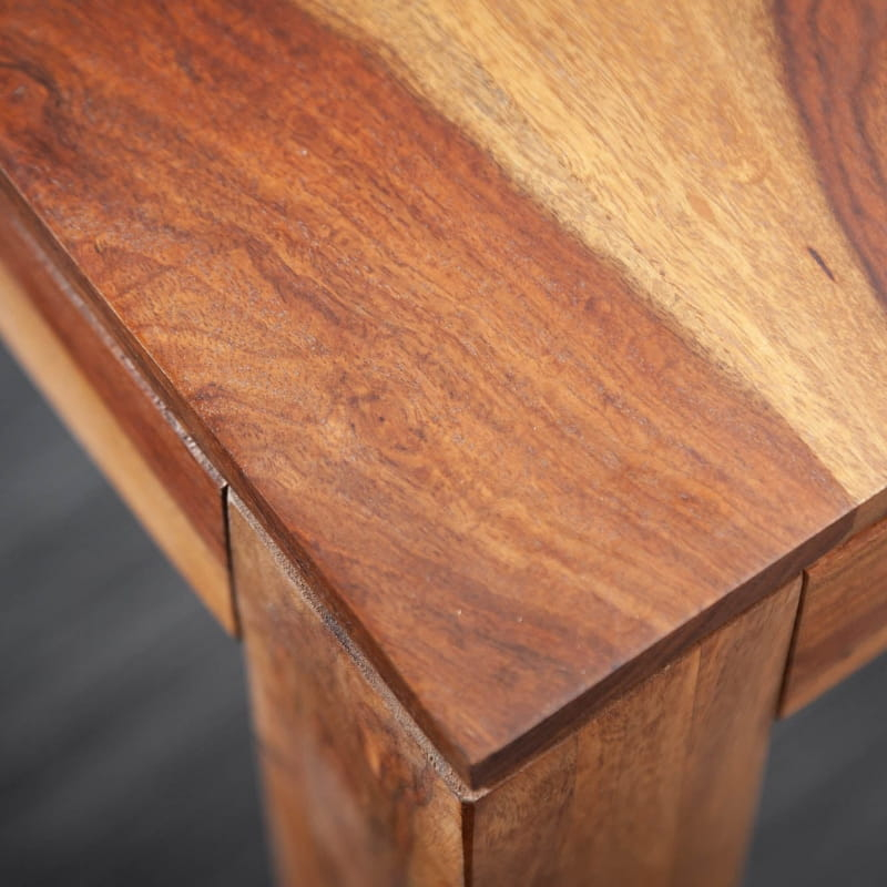 Table à manger carrée en palissandre LAGOS 70cm