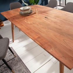 Table à manger acacia massif MYSTIC LIVING 160cm style scandinave