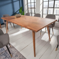 Table à manger acacia massif MYSTIC LIVING 160cm style scandinave