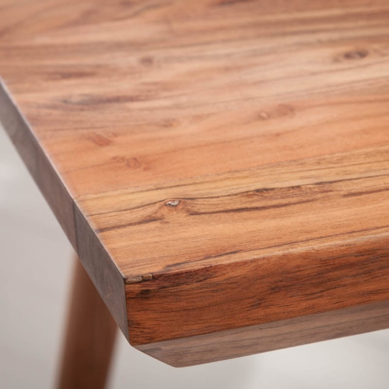 Table à manger acacia massif MYSTIC LIVING 160cm style scandinave
