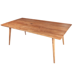 Table à manger acacia massif MYSTIC LIVING 160cm style scandinave