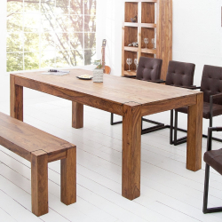 Table à manger palissandre MAKASSAR 160cm style colonial