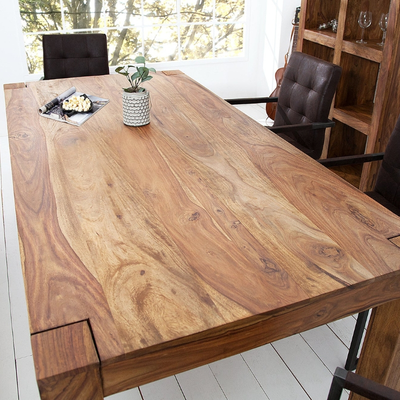 Table à manger palissandre MAKASSAR 160cm style colonial