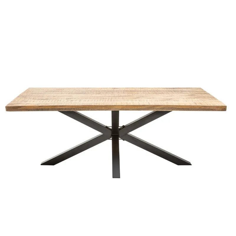 Table à manger industrielle manguier GALAXIE 180cm