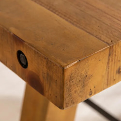Table à manger rustique en pin recyclé FINCA 165cm