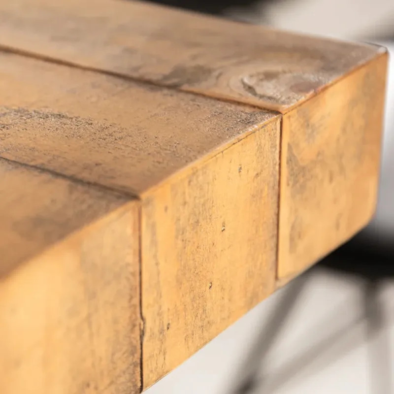 Table à manger rustique en pin recyclé FINCA 165cm