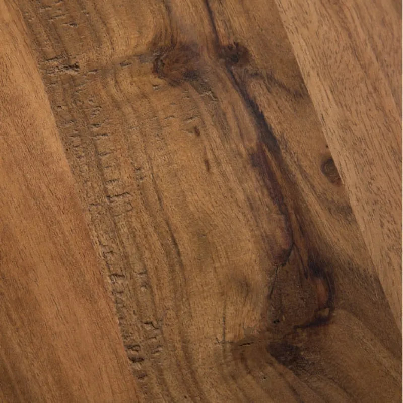 Table à manger industrielle acacia live edge MAMMUT 180cm