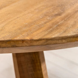 Table à manger ronde en manguier ART WOOD Ø 120cm