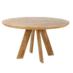 Table à manger ronde en manguier ART WOOD Ø 120cm