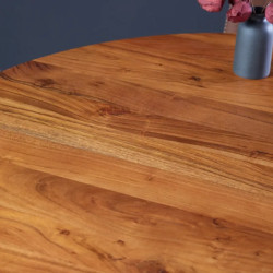 Table ronde acacia massif 140 cm JADE design